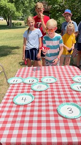 112K views · 715 reactions | Crazy Bean Bag Barbecue Game  Kids and family play backyard picnic table game with paper plates and cornhole for fun summer prizes. Great camp game for parties, cookouts, or family gatherings. This video was produced by Family Game Night, Network Media, and Benson Bros. (for entertainment purposes only) | Family Game Night | Facebook