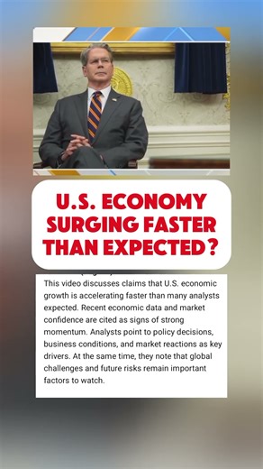 U.S. Economy Accelerates Faster Than Expected, Analysts Say