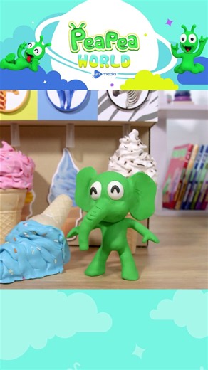 Pea Pea tries Funny Animal Ice Cream Machine - Teaser #animation #peapea #cartoon