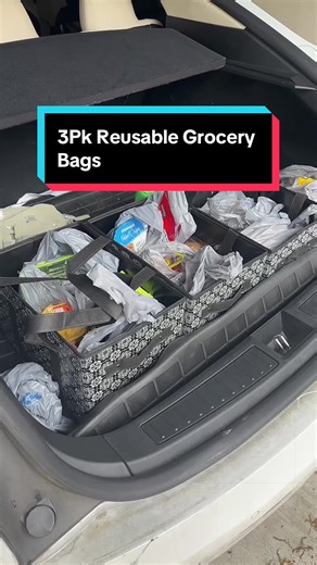 Ditch the plastic and upgrade your shopping routine 🛍️ These 3-Pack Reusable Grocery Bags are durable, foldable, and designed with a reinforced bottom so they actually stand up while you pack them. Perfect for groceries, farmers markets, beach days, and everyday errands. #ReusableBags #GroceryHaul #EcoFriendlyLiving #ShoppingEssentials #ReusableTote