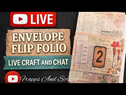 Live Craft and chat! Lets make an envelope folio