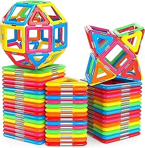 Amazon.com: idoot Magnetic Tiles STEM Sensory Building Toys for 3+ Year Old Girls Boys Preschool Classroom Must Haves Educational Toddler Game : Toys & Games