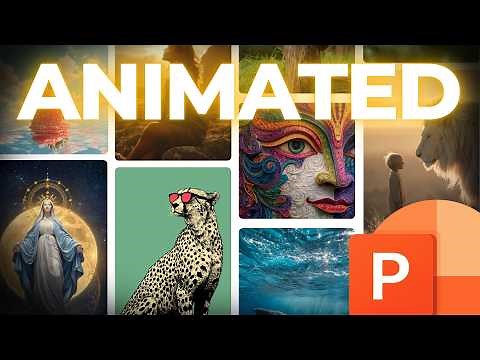 How To Make a Moving Photo Wall in PowerPoint!