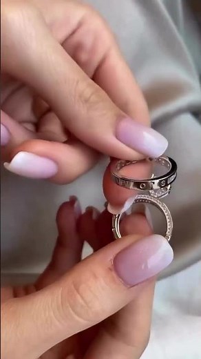 DIAMOND RING HACKS: Why You Need 2 Wedding Bands! (Luxury Stacking Secrets)