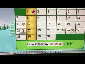 Starfall Make a Calendar December 2025