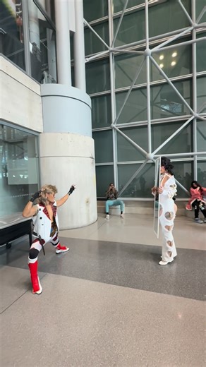 BigLPWrestling | HBK & Sensational Sherri cosplay at NYCC. @chriswainwwe @casterly_fox bringing the heat!! 🔥 🔥 @worldwrestlingcosplayers | Instagram