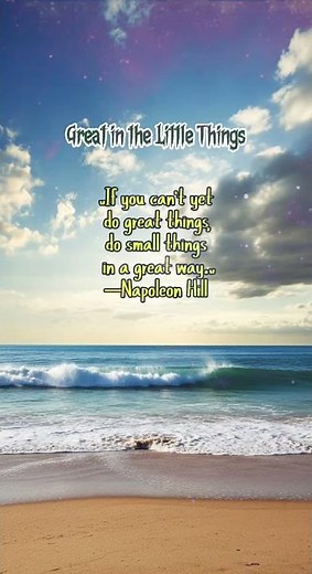 💎- Great in the Little Things | Freedom Quotes #freedomquote #affirmations