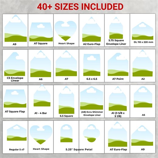 5x7 Envelope Liner Template, A7 Envelope Liner Template, Drag and Drop Envelope Liner Canva Template, Square Flap Template, Editable - Etsy