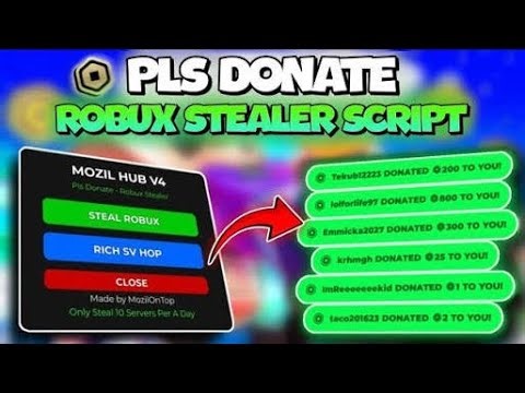 💸 MEGA UPDATE! MOZIL HUB V4 SCRIPT — SILENT DONATE + RICH SERVER HOP!