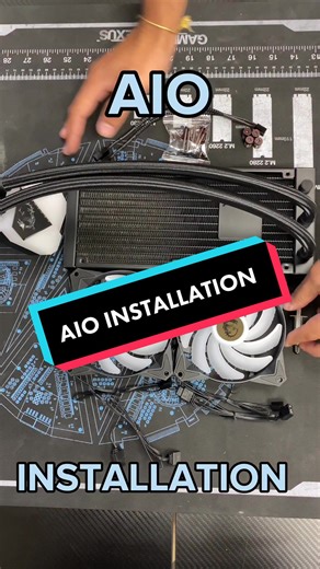 How to Tech Pt.3 AIO Installation #aio #allinone #liquidcooler #pc #technology #gaming #gamers #gamingpc #gamerguy #gamergirl #custompcs #customgamingpc #gamersoftiktok #pcs #nvidia
