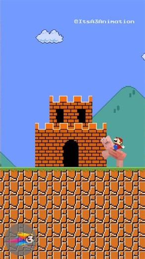 Mario vs Minecraft pig