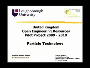 Particle Technology and Characterisation