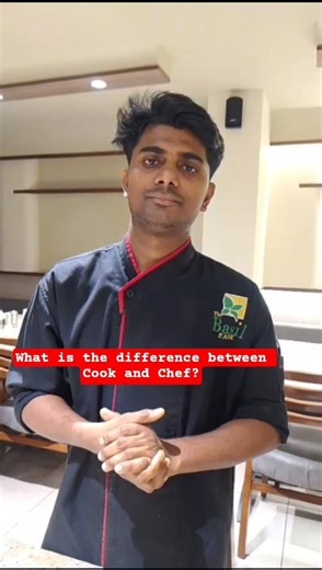 What is the difference between cook and chef ? #shorts #food