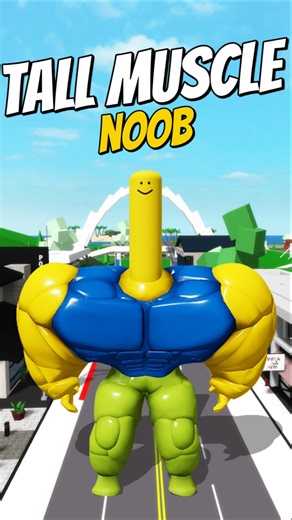 Cara Menjadi AVATAR NOOB TINGGI KEKAR💪 Di Brookhaven #roblox #brookhaven