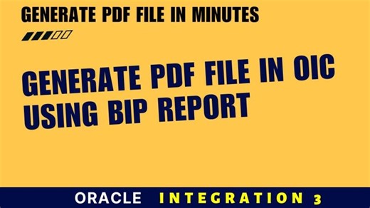 How to Generate PDF in Oracle Integration Gen 3 Using BIP Report | Design PDF Output with MS Word | BEENUM LEARNING