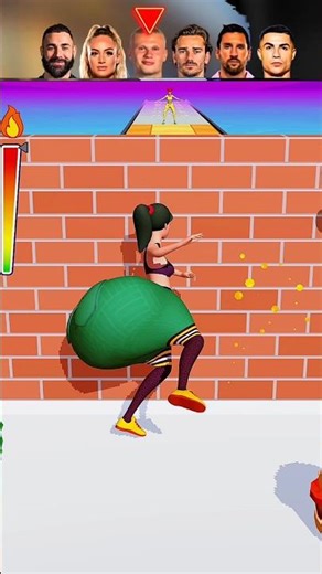 twerk race 3d racing game 21 🍑🍑🍑 #short #shorts #shortsfeed #fifa #officalvideo #officalvideo