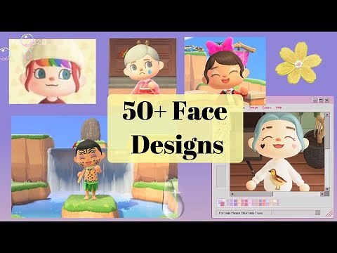 50+ AESTHETIC ⭐️ FACE PAINT Design Codes for Animal Crossing: New Horizons (ACNH Patterns)