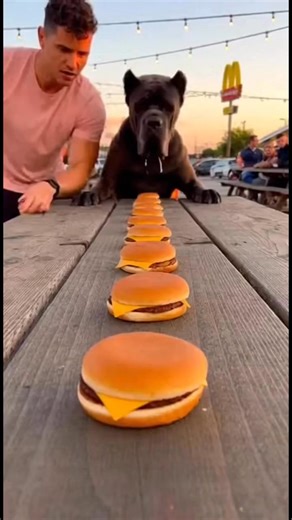 140K views · 875 reactions | Table manners? Never heard of them. 路‍♂️ Duke decided to turn this picnic into a buffet.  Sorry about the table! #canecorso #cheeseburger #dogvsfood #nomanners #hungry #burgertime | John Hamilton Smith | Facebook