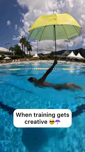 New challenge: Backstroke… with an umbrella. 😂☂️ Think you could swim a length like this? 👇⁠ ⁠ Track your swims with the #DuoSwim app! 📲 Link in bio.⁠ ⁠ ⁠ 📹 aymanklzie⁠ .⁠ .⁠ .⁠ #Swim #Swimmer #ProSwimmer #SwimChallenge #SwimLife #PoolFun #Swimming #SwimReels #SwimmerLife #SwimTraining #SwimBetter #FunInThePool #MakeWaves #SwimCommunity #AquaAthlete #TrainingDayVibes | DuoSwim