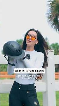 Helmet hair checklist ☑️ #horses #safety