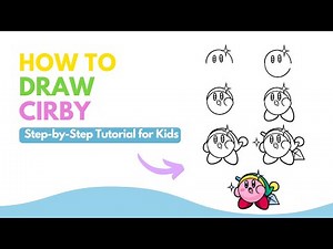 🌟 How to Draw Kirby – Step-by-Step Drawing Tutorial for Kids & Fans! 🎮