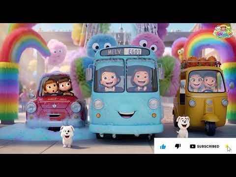 Lal Lal Gadi | Red Car Song for Kids | Learning Colors & Vehicles | TinyWorld