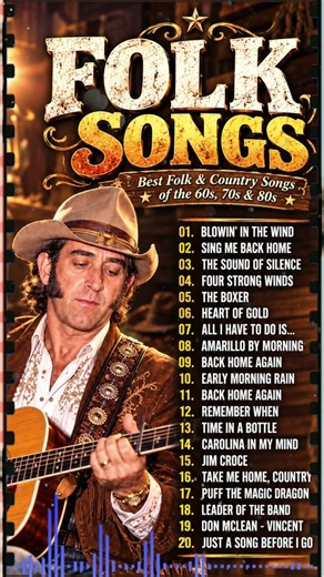 Best Folk Songs of All Time - Beautiful Folk & Country Songs Collection