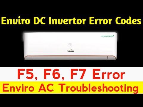F7, F6, F5 Enviro AC Error Code | Enviro AC Troubleshooting