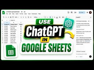 How to Use ChatGPT AI in Google Sheets - 2026 Latest Official Way