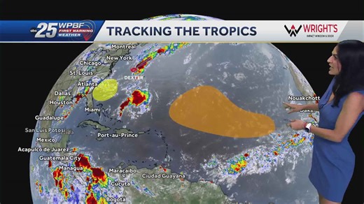 Tracking Tropical Storm Dexter and two more disturbances in the Atlantic