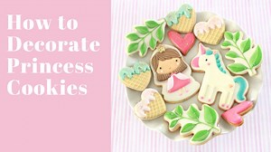 5.6K views · 140 reactions | Decorating princess themed cookies with royal icing. All recipes and tools used here; https://bit.ly/2LeUMOR Have a sweet day! #princess #cookies #decoratedcookies #royalicing #unicorn #cookiedecorating #royalicingcookies #bakeathome | Sweetopia | Facebook