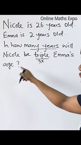 26K views · 876 reactions | Amazing Word Problem #maths #viralmaths #mathreels #wordproblem #fblifestyle #mathchallenge #algebra | Online Maths Expo | Facebook