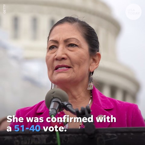 New Mexico Rep. Deb Haaland becomes first Native American to serve as a Cabinet secretary