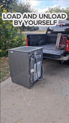 How To Load And Unload Washers And Dryers In And Out Of A Truck By Yourself.