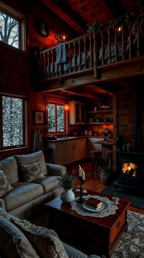You’re Snowed In Tonight… The Coziest Cabin Ever ❄️🔥