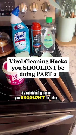 Back to save your time with another list of viral cleaning hacks you shouldn’t be doing 🧼✨