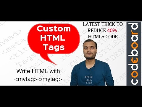 HTML Custom Tag | Design new Custom HTML tag | No Angular/React/ Vue/ Any Javascript Library