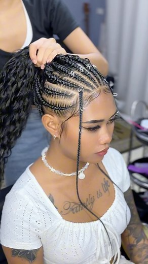 185K views · 23K reactions | Fulani braids for @_jennynita_ 懶 Pattaya,Thailand Appointment only via dm or Id line : @909erolb #fulanibraids #boxbraids #ถักเปียพัทยา #ถักเปียใส่ไหม #ถักเปียคอนโรล | Sunzol Braid Pattaya ถักเปียพัทยา | Facebook