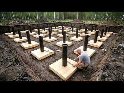 Man Spends 1 Year Building a Log Cabin in the Forest | from beginning to end ‪@bjornbrenton‬