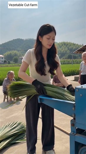 🌿⚙️ Automatic Palm Leaf Hand Fan Processing Machine