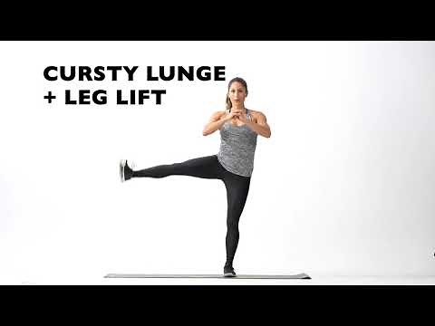 CURTSY LUNGE + LEG LIFT