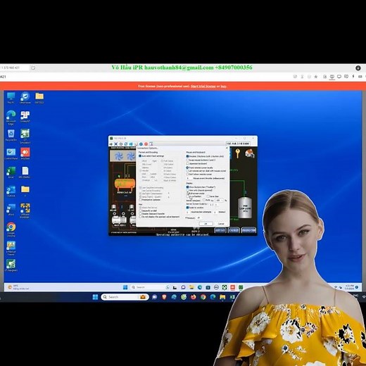 Short Install and Config UltraVNC Q PLC Mitsubishi to Client PC via ethernet | GT designer