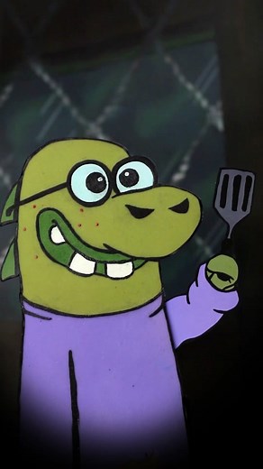 the sash ringing... the flash singing... THE HASH SLINGING SLASHER?!?! 😱 (🎂: @Layers Cake Studio) #spongebob #cakedecorating #halloween