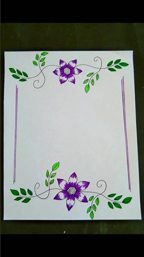5 easy border designs PROJECT WORK DESIGNS/ SIDE BORDER DESIGNS / BORDER DESIGNS