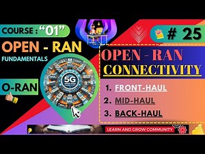 25 - Open RAN Course ~ eCPRI / Front Haul / Mid Haul / Back Haul in Open RAN | Course 01