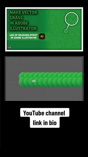 How to make 3d grass effect in adobe illustrator | Adobe illustrator tutorial | Illustrator tips