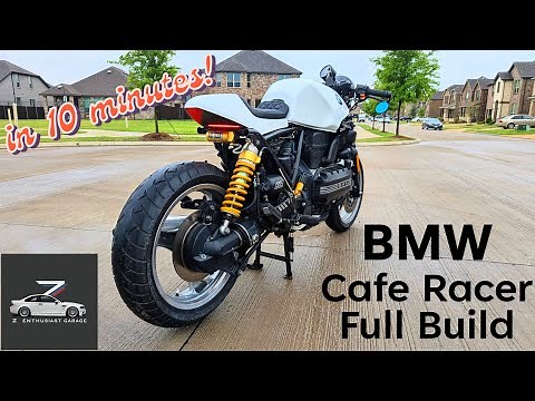 BMW K100 Cafe Racer Transformation in 10 Minutes