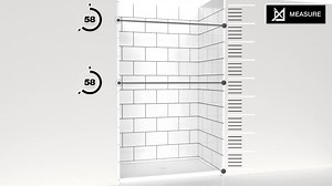 MAAX Reveal Sleek 44.5 in. W x 71.5 in. H Pivot Frameless Alcove Shower Door in Chrome 139577-900-084-000