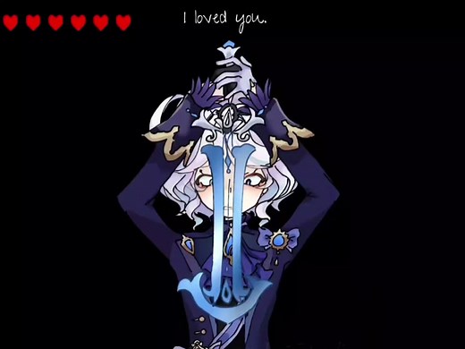 Furina Stabbing Animation Fanart: The Execution of Focalors by Maretu