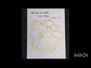 Beautiful Texture Paste Flower Art with Scripture.
